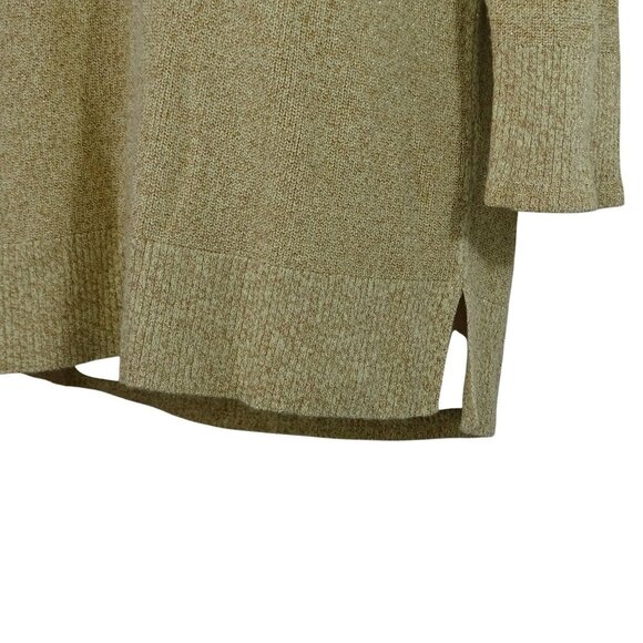 Liz Claiborne V-Neck Knit Sweater Women Size L Gold Long Sleeve Holiday Party - Picture 3 of 9